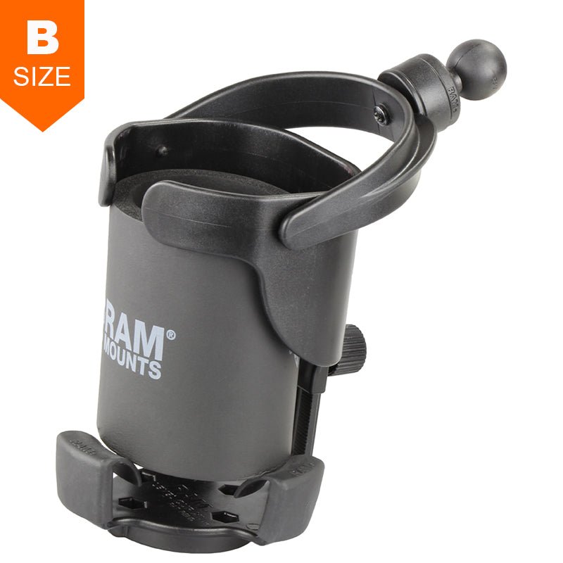 PROMOUNT - RAM Level Cup XL Drink Holder with Koozie 1" Ball - RAP - B - 417BU