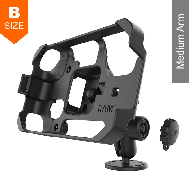 PROMOUNT - RAM Locking Arm Mount Kit Garmin Fleet 7xx Series RV785 Overlander 1" Ball - RAM - B - 138L - GA75LU