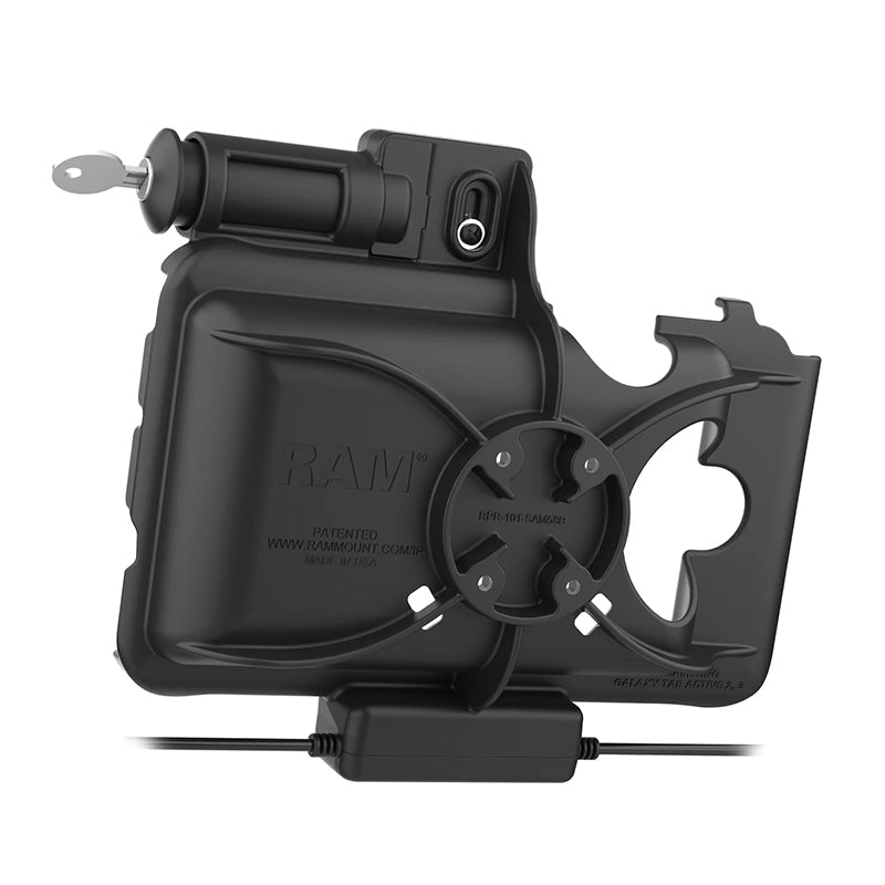 PROMOUNT-RAM Locking USB-C Power & USB-A Data Dock for Samsung Tab Active5 & Active3-RAM-HOL-SAM58CPKL-1AU