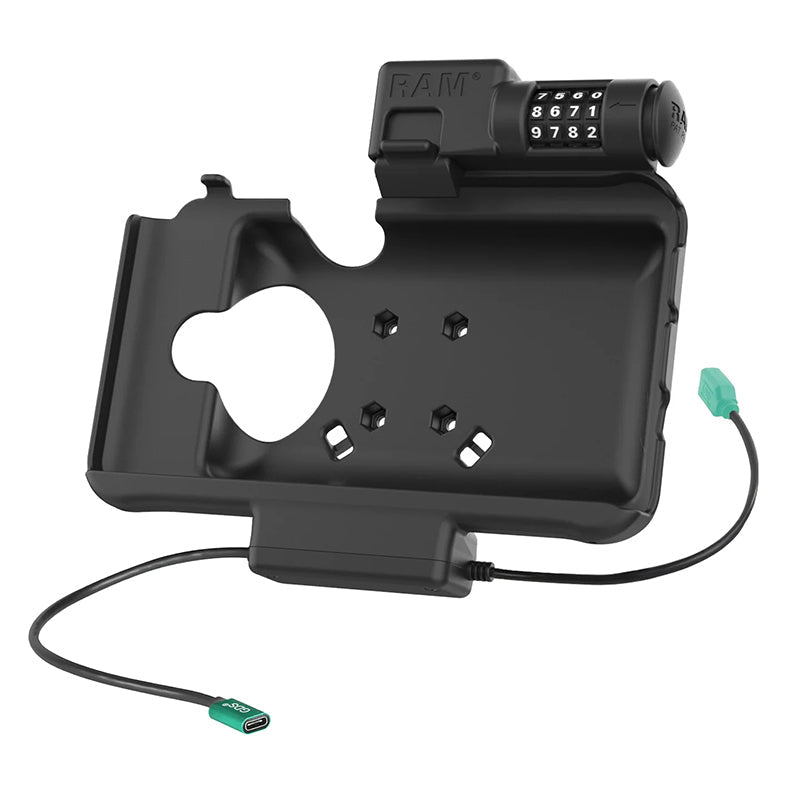 PROMOUNT-RAM Locking USB-C Power & USB-A Data Dock for Samsung Tab Active5 & Active3-RAM-HOL-SAM58CPCL-1AU