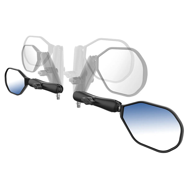 PROMOUNT - RAM Long Arm M10 - 1.5 Left & Right Tough Mirror Kit 1" Ball - RAM - B - 349 - M1015 - C - 465RL