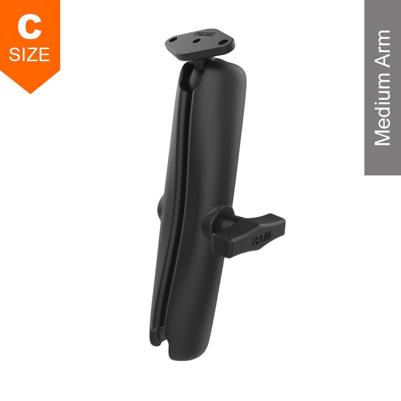 PROMOUNT - RAM Long Double Socket Arm & Diamond Plate 1.5" Ball - RAM - 103 - D - 238U