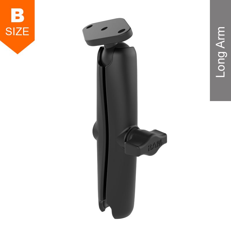 PROMOUNT - RAM Long Double Socket Arm with Diamond Base 1" Ball - RAM - B - 103 - C - 238U