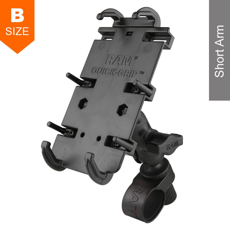 PROMOUNT - RAM Low Profile Tough - Strap Handlebar Large Quick - Grip Phone Mount Kit 1" Ball - RAP - B - 460 - A - PD4U