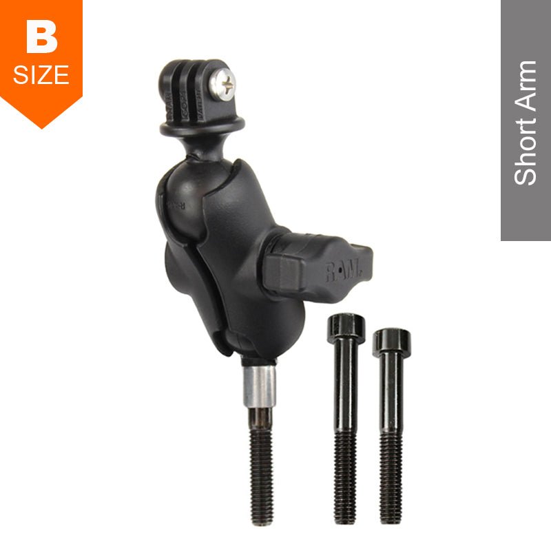 PROMOUNT - RAM M8 Handlebar Clamp Bolt GoPro Action Camera Mount Kit 1" Ball - RAM - B - 367 - A - GOP1U