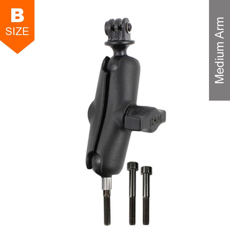 PROMOUNT - RAM M8 Handlebar Clamp Bolt GoPro Action Camera Mount Kit 1" Ball - RAM - B - 367 - GOP1U