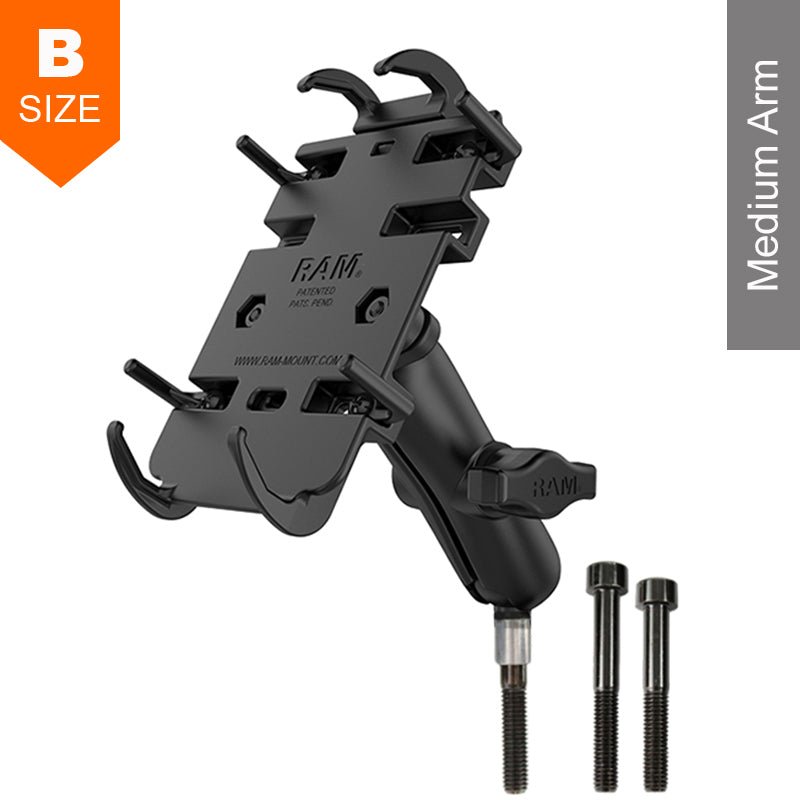 PROMOUNT - RAM M8 Handlebar Clamp Bolt Quick Grip Phone Kit 1" Ball - RAM - B - 367 - PD3U