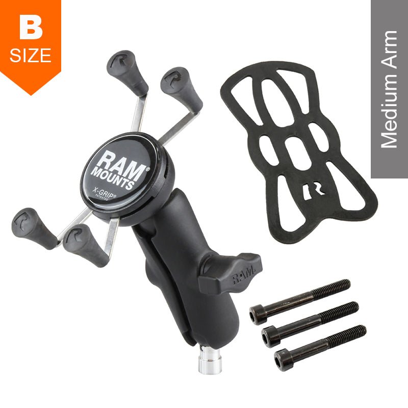 PROMOUNT - RAM M8 Handlebar Clamp Bolt X - Grip Phone Kit 1" Ball - RAM - B - 367 - UN7U