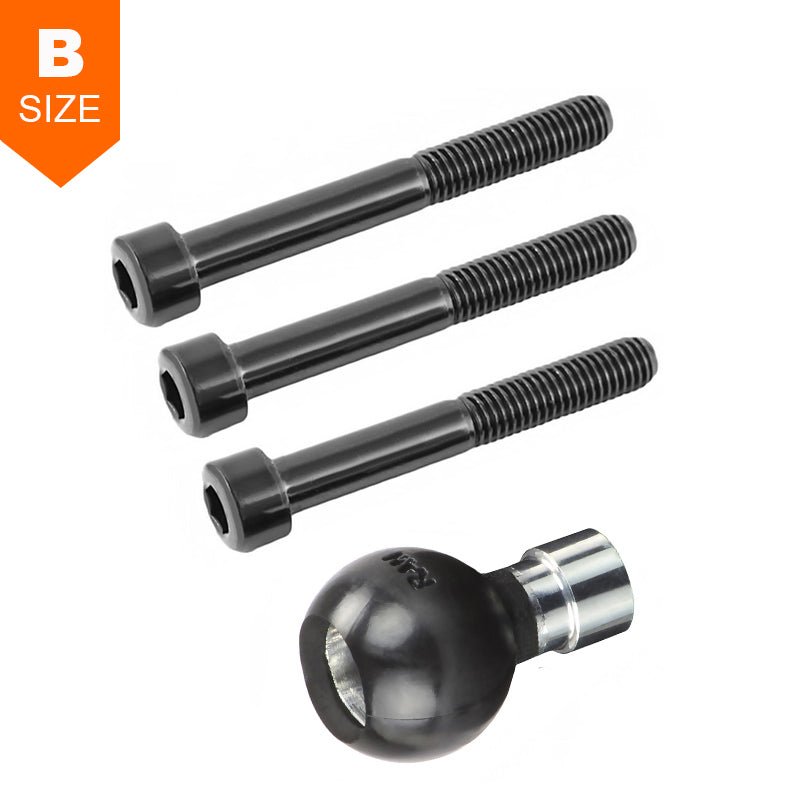 PROMOUNT - RAM M8 Motorcycle Handlebar Clamp Base 1" Ball - RAM - B - 367U