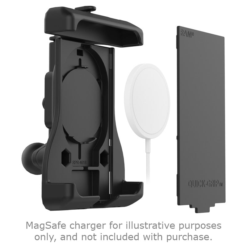 PROMOUNT - RAM MagSafe Compatible Quick - Grip Phone Holder 1" Ball - RAM - HOL - UN15WBU
