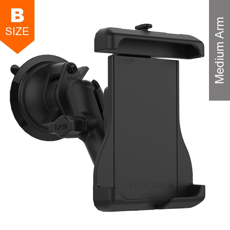 PROMOUNT - RAM MagSafe Compatible Quick - Grip Suction Cup Phone Mount Kit - RAM - B - 166 - UN15WU