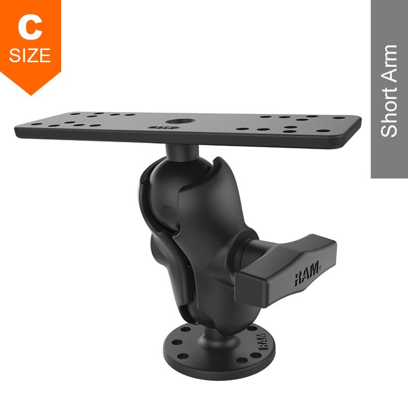 PROMOUNT - RAM Marine Surface Mount Kit with 50mm x 159mm Base 1.5" Ball - RAM - 111U - B