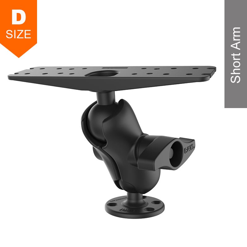 PROMOUNT - RAM Marine Surface Mount Kit with 76mm x 279mm Base 2.25" Ball - RAM - D - 111U - C