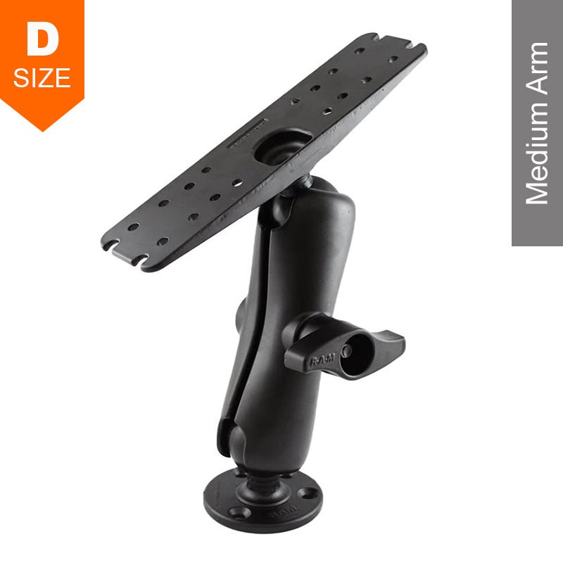 PROMOUNT - RAM Marine Surface Mount Kit with 76mm x 279mm Base 2.25" Ball - RAM - D - 111U