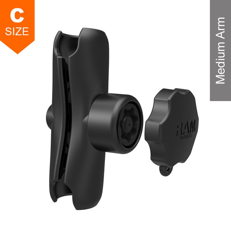 PROMOUNT - RAM Medium Double Socket Arm & Pin - Lock Security Knob 1.5" Ball - RAM - 201 - SU