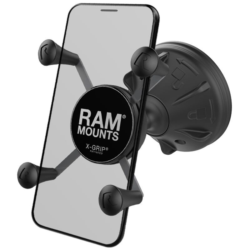 PROMOUNT - RAM Mighty Buddy Compact X - Grip Phone Suction Mount Kit - RAP - SB - 224 - 2 - UN7U