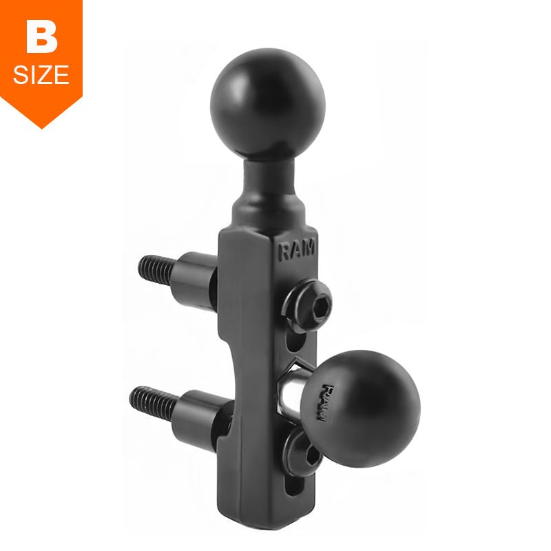 PROMOUNT - RAM Motorcycle Brake/Clutch Reservoir Base Double 1" Balls - RAM - B - 309 - 2U