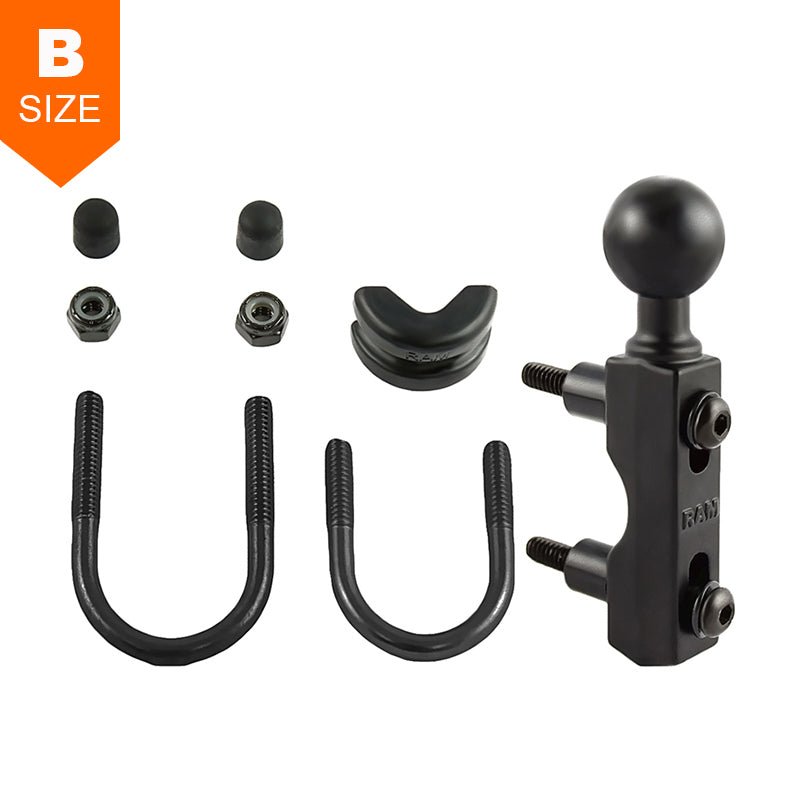 PROMOUNT - RAM Motorcycle Brake/Clutch Reservoir & Handlebar Mount 1" Ball - RAM - B - 309 - 7U