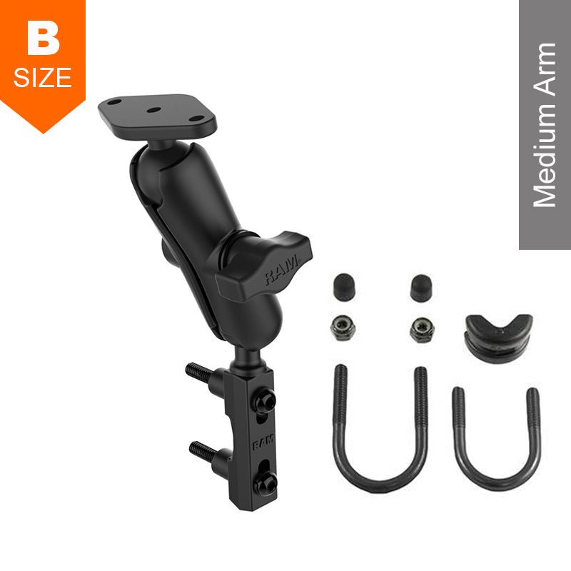 PROMOUNT - RAM Motorcycle Combination Handlebar/Brake/Clutch Reservoir Kit - RAM - B - 174U