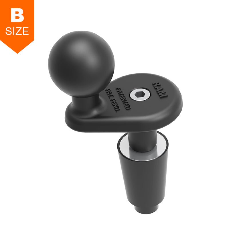 PROMOUNT - RAM Motorcycle Fork Stem Base 1" Ball - RAM - B - 342U