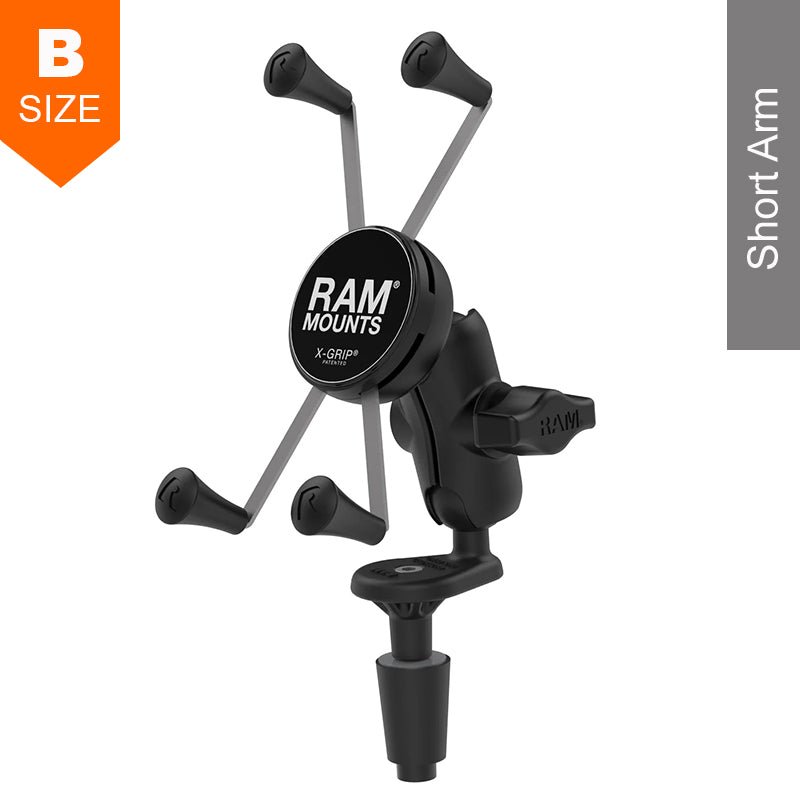 PROMOUNT - RAM Motorcycle Fork Stem Large X - Grip Phone Kit - RAM - B - 176 - A - UN10U