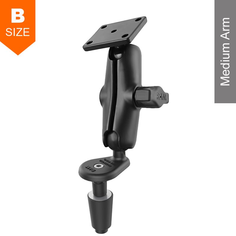 PROMOUNT - RAM Motorcycle Fork Stem Medium Arm 4 - Hole AMPS Mount Kit - RAM - B - 176 - G4U