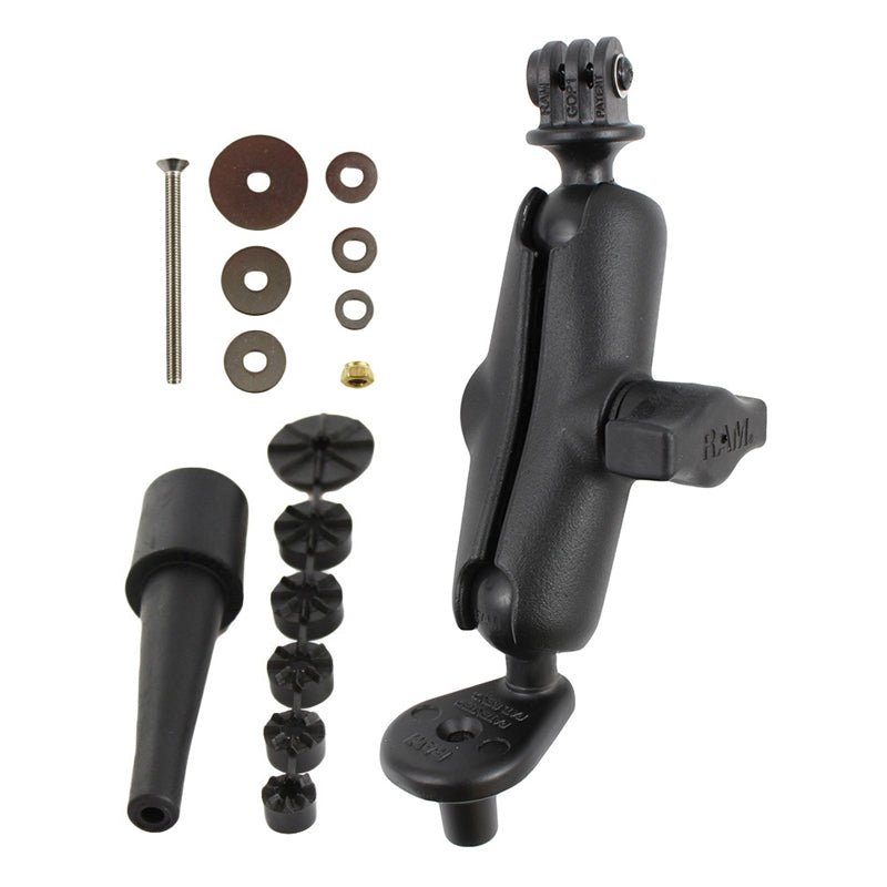 PROMOUNT - RAM Motorcycle Fork Stem Medium Arm GoPro Action Camera Mount Kit - RAM - B - 176 - GOP1U