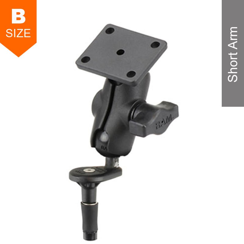 PROMOUNT - RAM Motorcycle Fork Stem Short Arm 4 - Hole AMPS Mount Kit - RAM - B - 176 - A - G4U