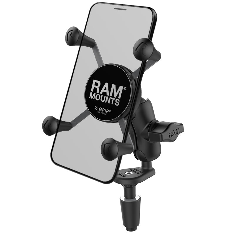 PROMOUNT - RAM Motorcycle Fork Stem Short Arm X - Grip Phone Kit - RAM - B - 176 - A - UN7