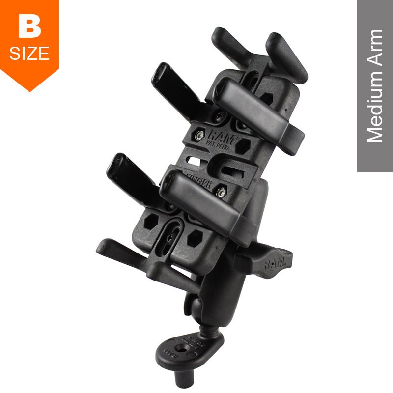 PROMOUNT - RAM Motorcycle Fork Stem Universal Finger - Grip Mount Kit - RAM - B - 176 - UN4U