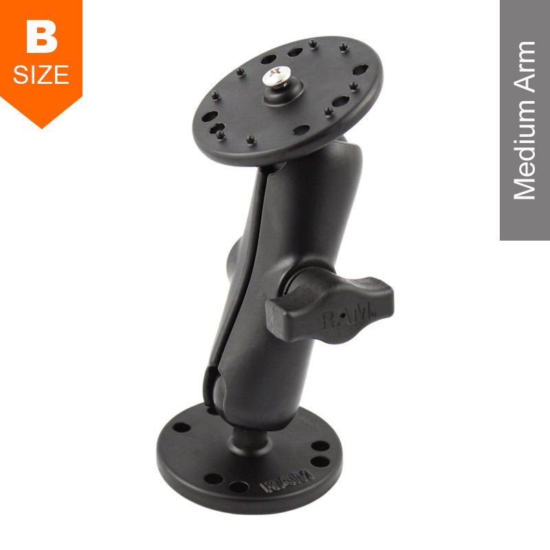 PROMOUNT - RAM Mount Surface Mount Medium Arm Kit for Lowrance MB - 7 1" Ball - RAM - B - 101 - L1