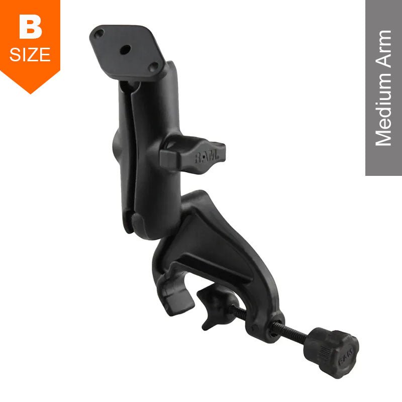 PROMOUNT - RAM Parallel Yoke Clamp Medium Arm Diamond Base Mount Kit 1" Ball - RAM - B - 121 - 238U