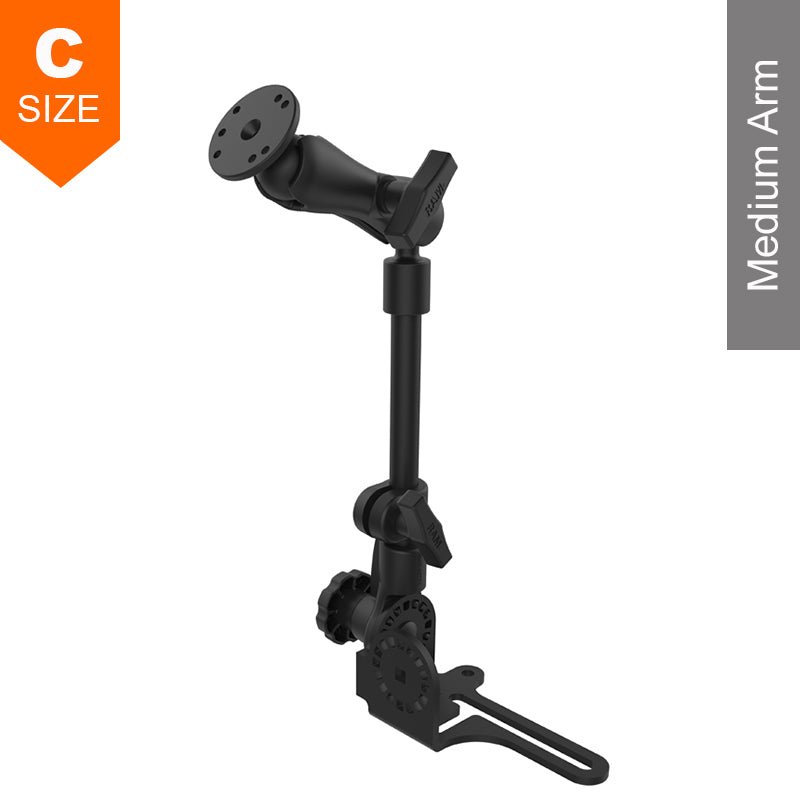 PROMOUNT - RAM Pod HD LHD 476 - 654mm Vehicle Mount Round Plate 1.5” Ball - RAM - 316 - HD - 202U