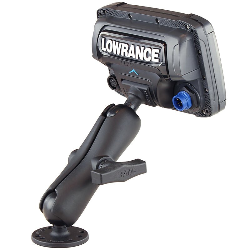 PROMOUNT - RAM Quick Release Mount for Lowrance Elite & Mark Series 1.5" Ball - RAM - 101 - LO11