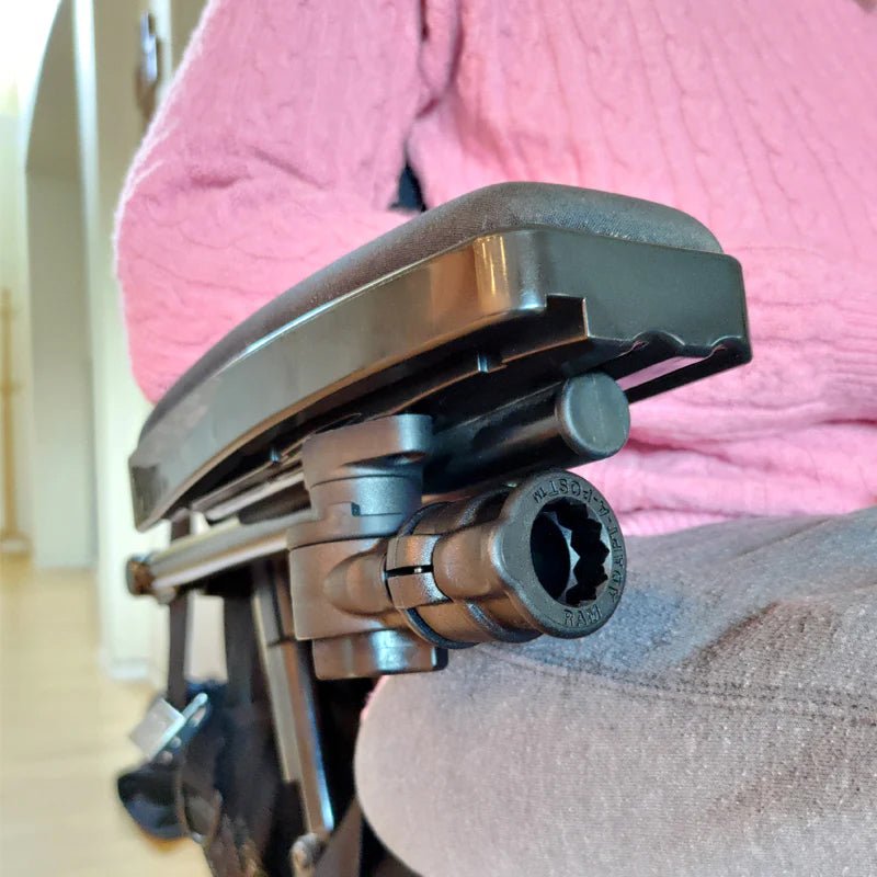 PROMOUNT - RAM Quick Release & Swivel Universal Wheelchair Track Base - RAP - AAPR - WCT