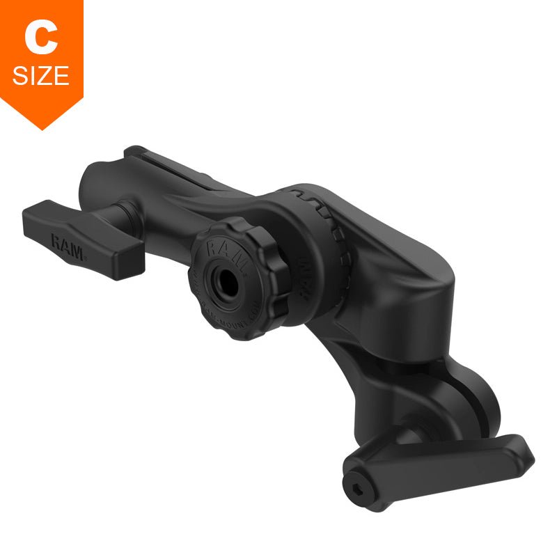 PROMOUNT - RAM Ratchet & Swing Arm with 1/2" NPT Hole and Single Socket Arm 1.5" Ball - RAM - 261 - ADJU