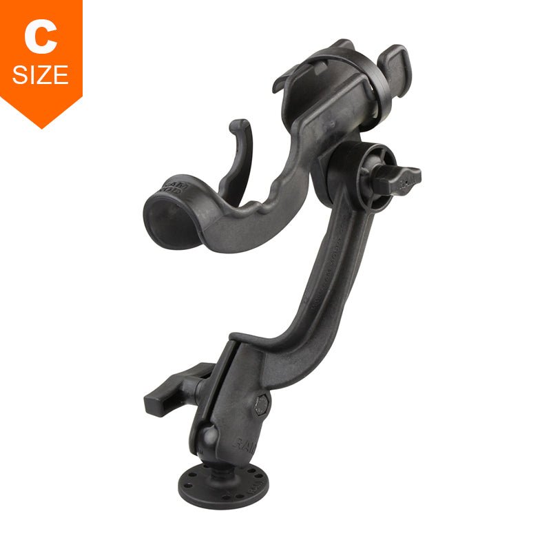 PROMOUNT - RAM ROD Fishing Rod Holder Ratchet/Socket Mount 1.5” Ball - RAM - 114 - RBU