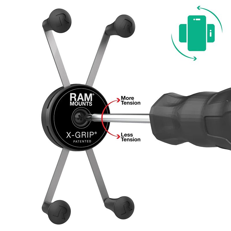 PROMOUNT - RAM Rotating Large X - Grip Phone Holder 1" Ball - RAM - HOL - UN10BRU