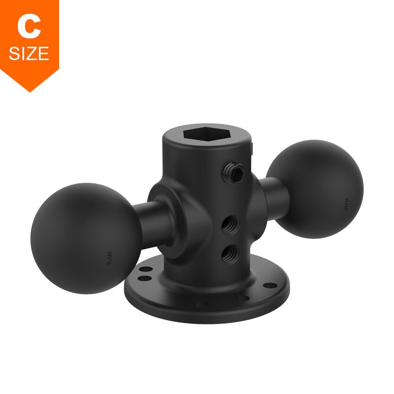 PROMOUNT - RAM Round Base Double Ball Adapter 1.5" Ball - RAM - 217 - 1U