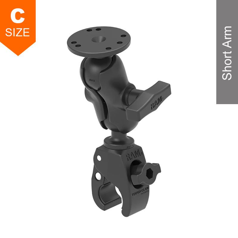 PROMOUNT-RAM Small Tough-Claw Round Base Mount Kit 1.5" Ball-RAM-202-B-400U
