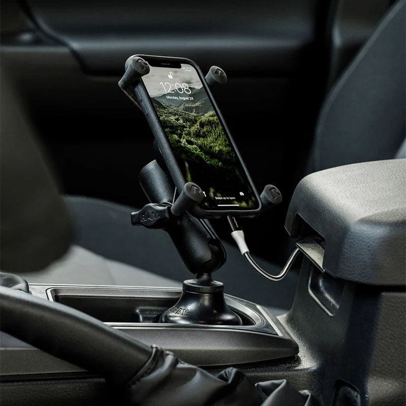 PROMOUNT - RAM Stubby Cup Holder X - Grip Phone Mount Kit 1" Ball - RAP - B - 299 - 4 - UN7U