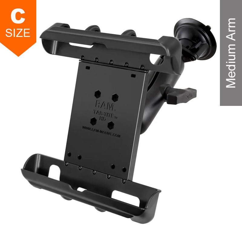 PROMOUNT - RAM Suction Tab - Tite Holder Apple iPad 1 - 4 in Heavy Duty Case Kit 1.5" Ball - RAM - 166 - TAB17U