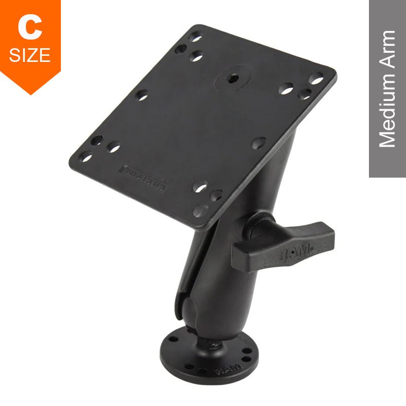 PROMOUNT-RAM Surface Mount 100mm x 100mm VESA Plate Offset 1.5" Ball-RAM-101U-246