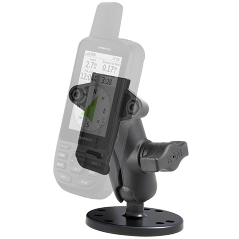 PROMOUNT - RAM Surface Mount Garmin Handheld GPS Spine Kit 1" Ball - RAM - B - 138 - GA76U