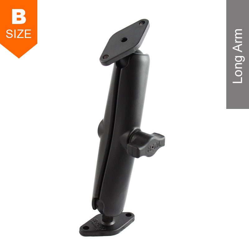 PROMOUNT - RAM Surface Mount Kit 2 x Diamond Plates 1" Ball - RAM - B - 102U - C