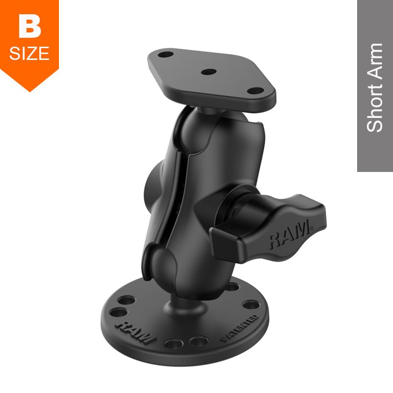 PROMOUNT - RAM Surface Mount Kit Diamond Plate 1" Ball - RAM - B - 138U - A