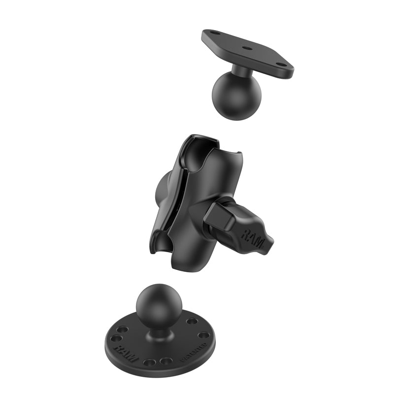 PROMOUNT - RAM Surface Mount Kit Diamond Plate 1" Ball - RAM - B - 138U - C