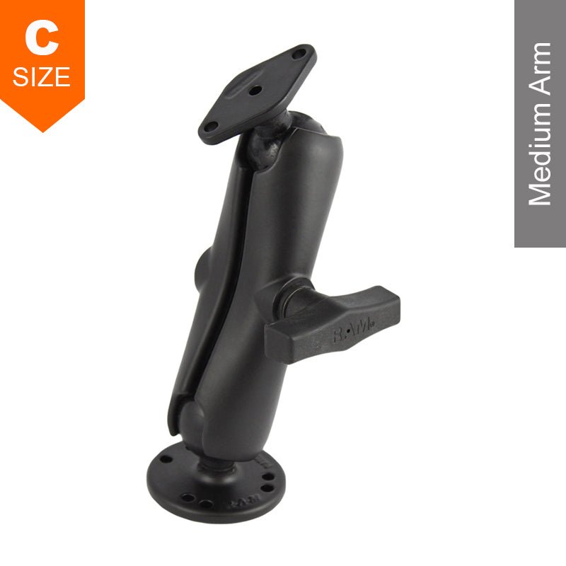 PROMOUNT - RAM Surface Mount Kit Diamond Plate 1.5" Ball - RAM - 138U