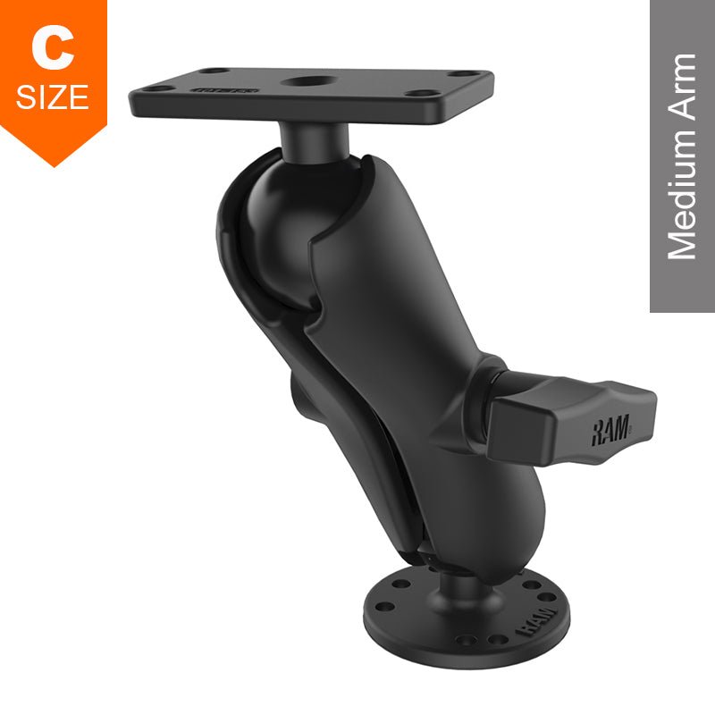 PROMOUNT - RAM Surface Mount Kit for Humminbird Helix 5 Series 1.5" Ball - RAM - 202 - 153 - 202U