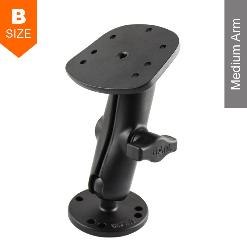 PROMOUNT - RAM Surface Mount Kit for Humminbird & Lowrance 1" Ball - RAM - B - 107 - 1U